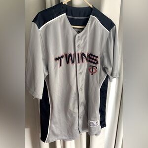 Dynasty MN Twins Baseball Jersey, Short Sleeve, Button Down; Size XL (46-48)